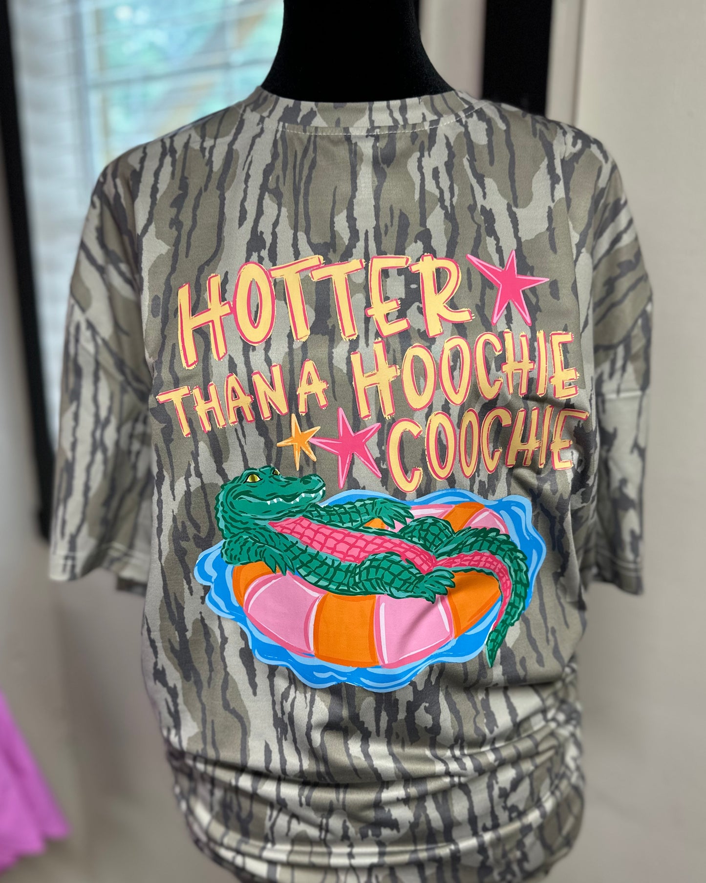 Hotter Than A Hoochie Coochie Camo Short Sleeve