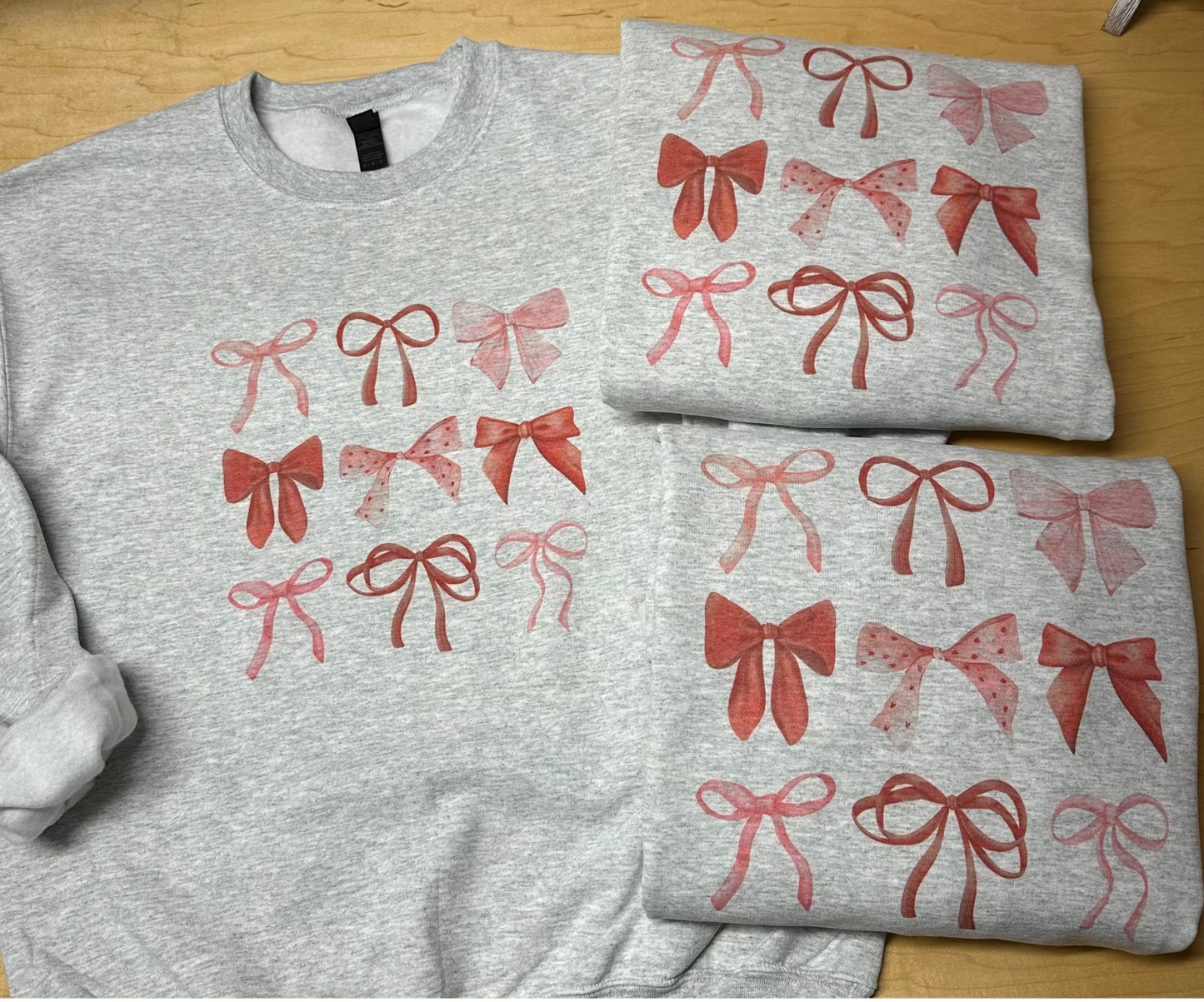 Pink & Red Bow Coquette Shirt