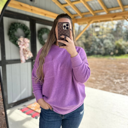 Zenana Drop Shoulder Oversized Sweater