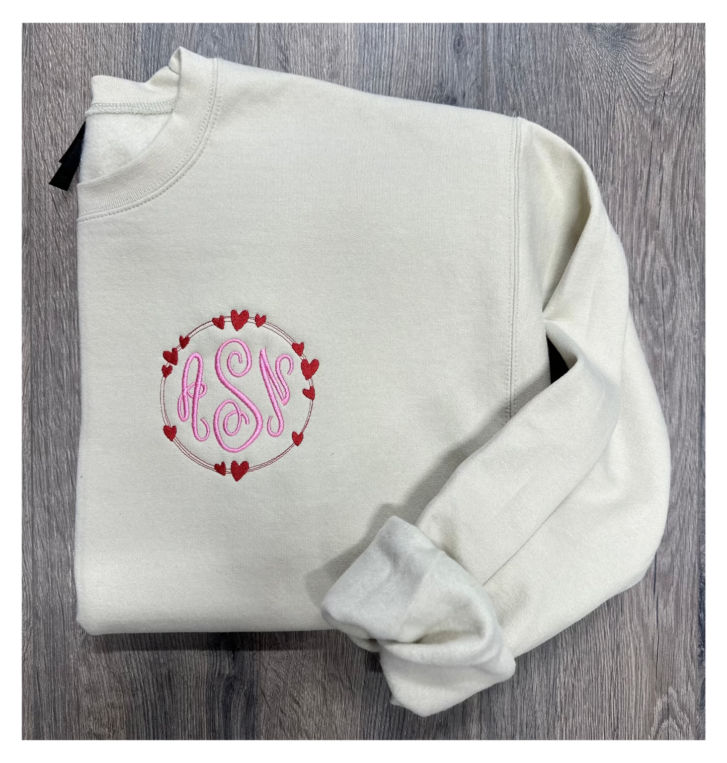 Valentine's Day Monogram Sweatshirt