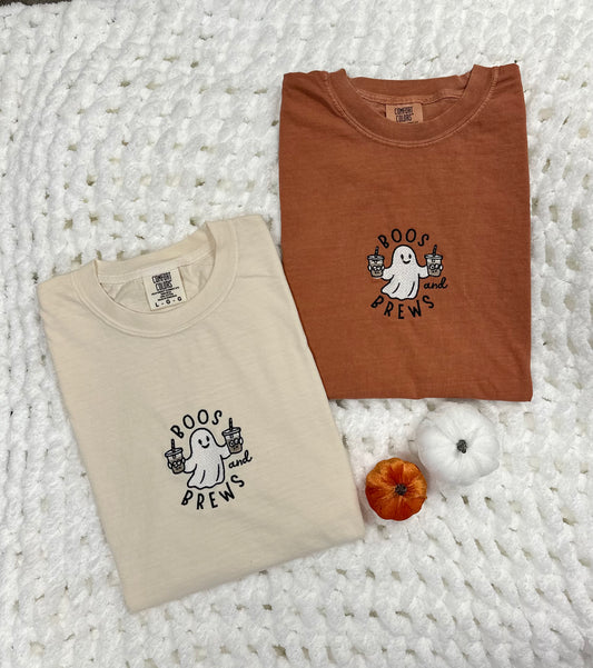 Embroidered Boos & Brews Short Sleeve