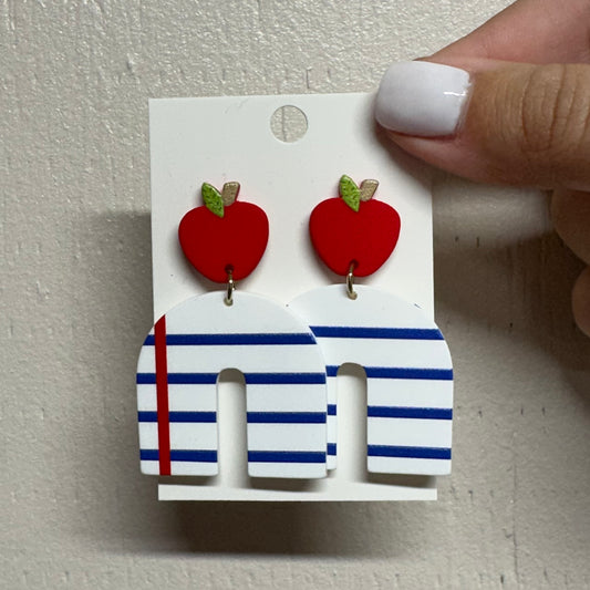 Apple & Paper Earrings