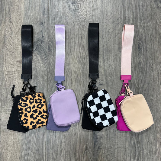 Dual Pouch Wristlet-4 Color Options