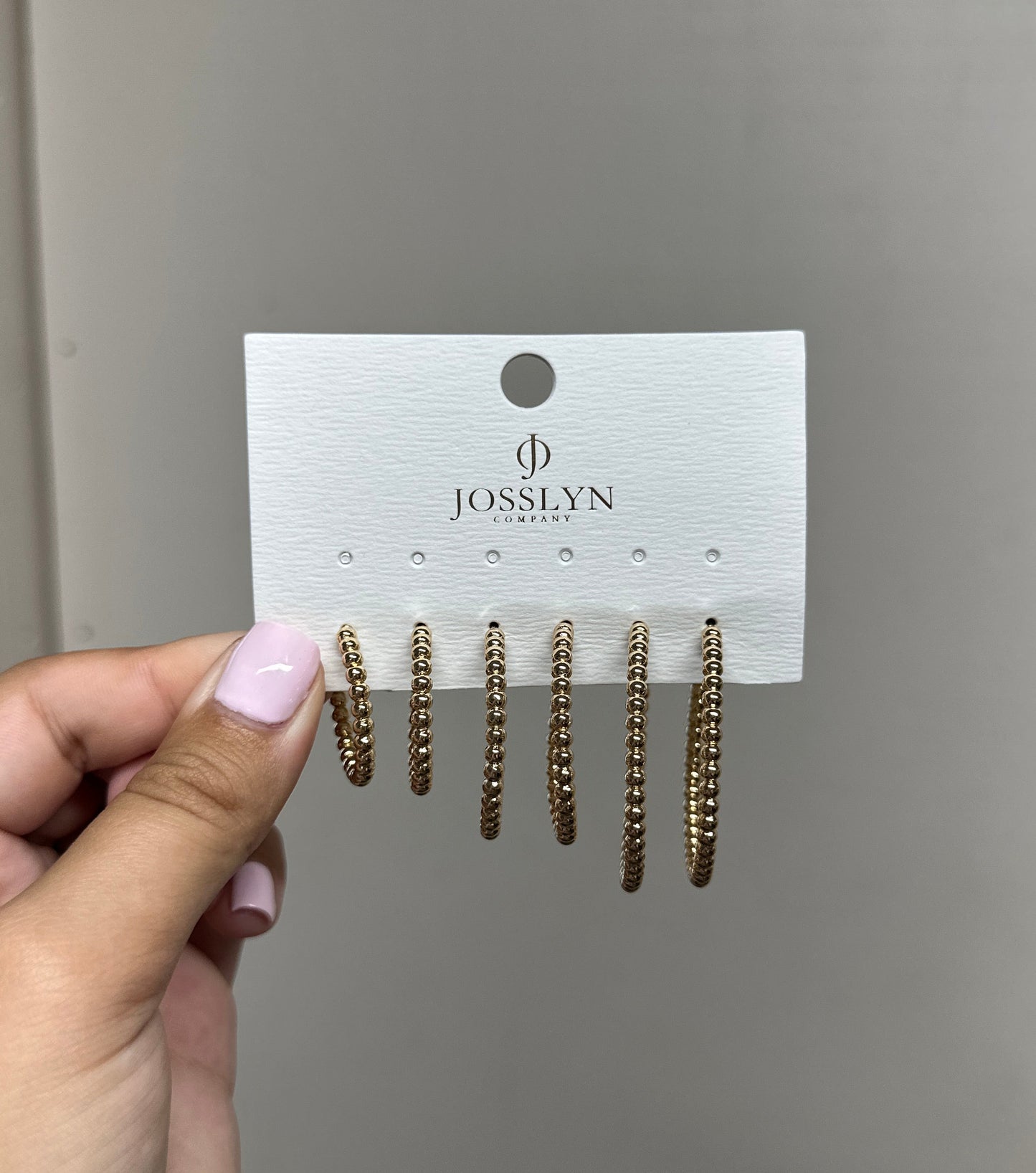 Ball Hoop Earrings-3 Size Pack