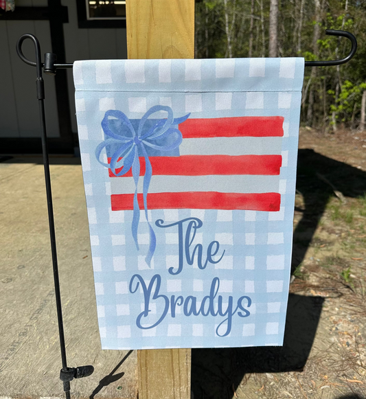 Flag & Bow Garden Flag