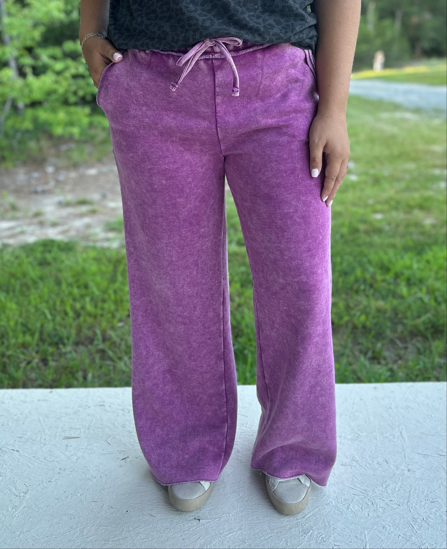 Light Plum Fleece Sweatpants