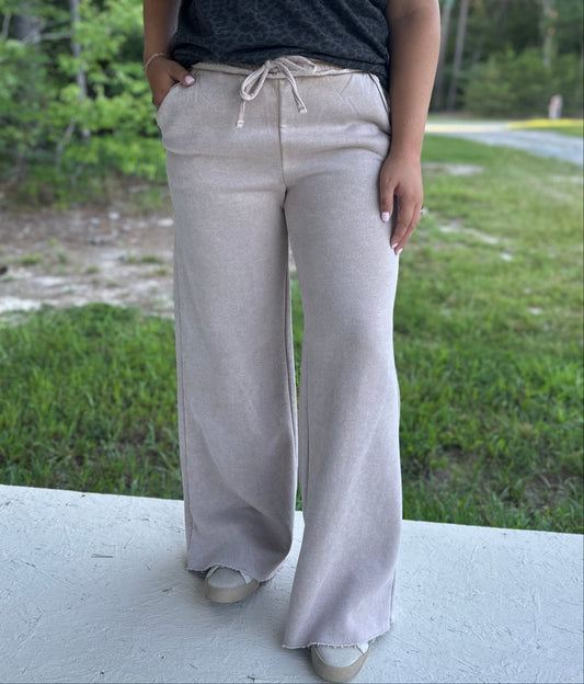 Ash Mocha Fleece Sweatpants