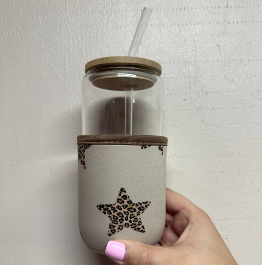 Leopard Stars Drink Sleeve