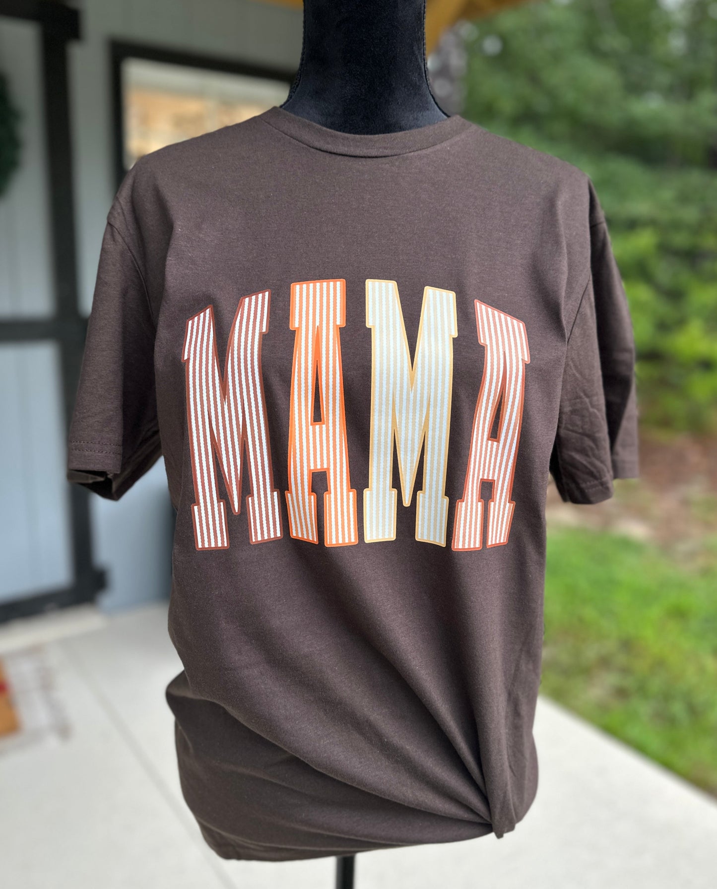 Fall MAMA Seersucker Shirt