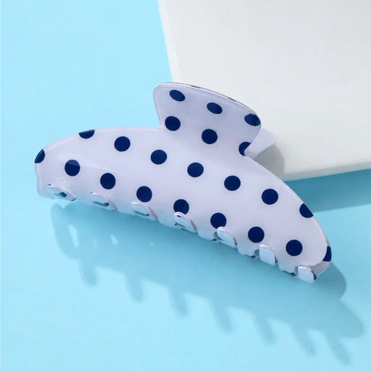 Retro Polka Dot Claw Clip