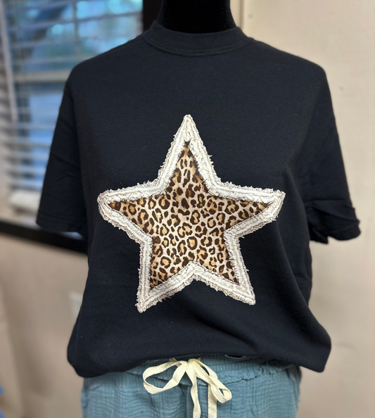 Quilted Leopard Star Shirt