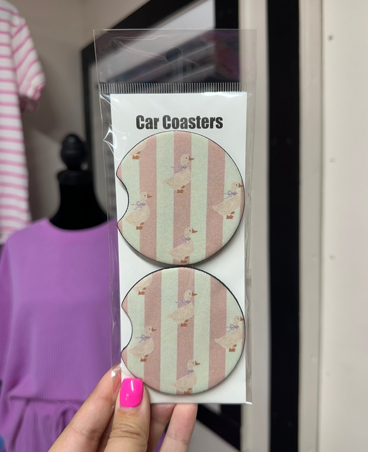 Geese & Stripes Car Coasters