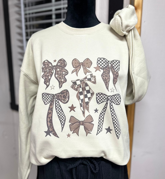 Leopard & Checkered Bows Shirt