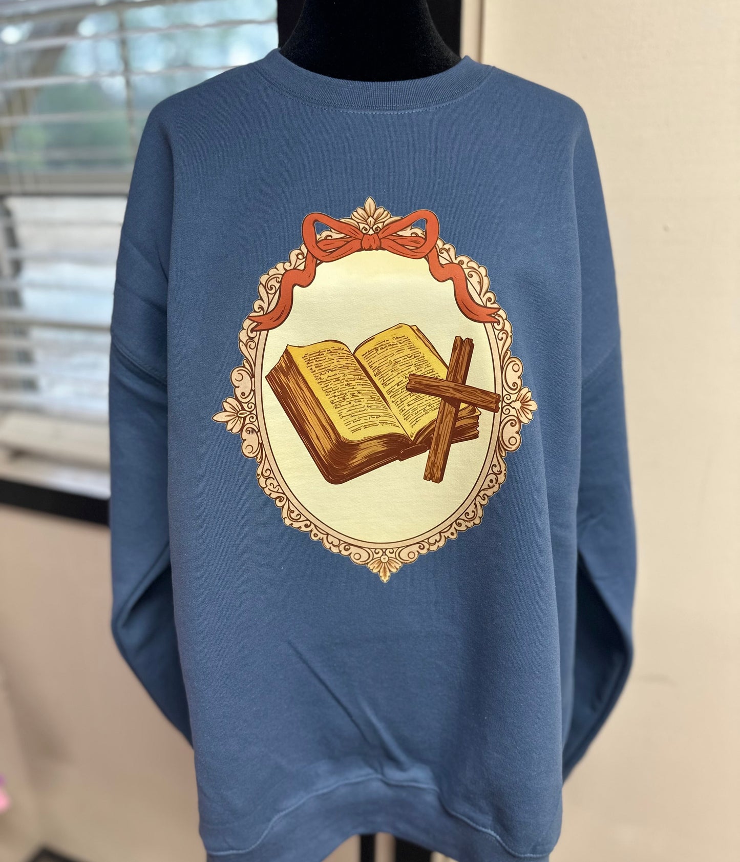 Framed Bible & Cross Sweatshirt