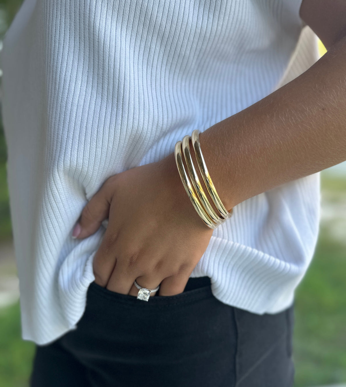 Gold Bangle Set