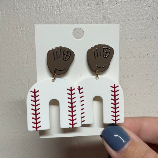 Baseball Glove Earrings