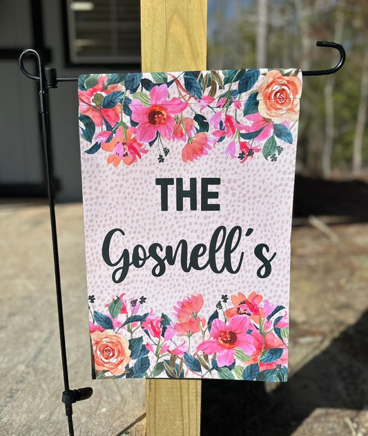 Spring Floral Garden Flag