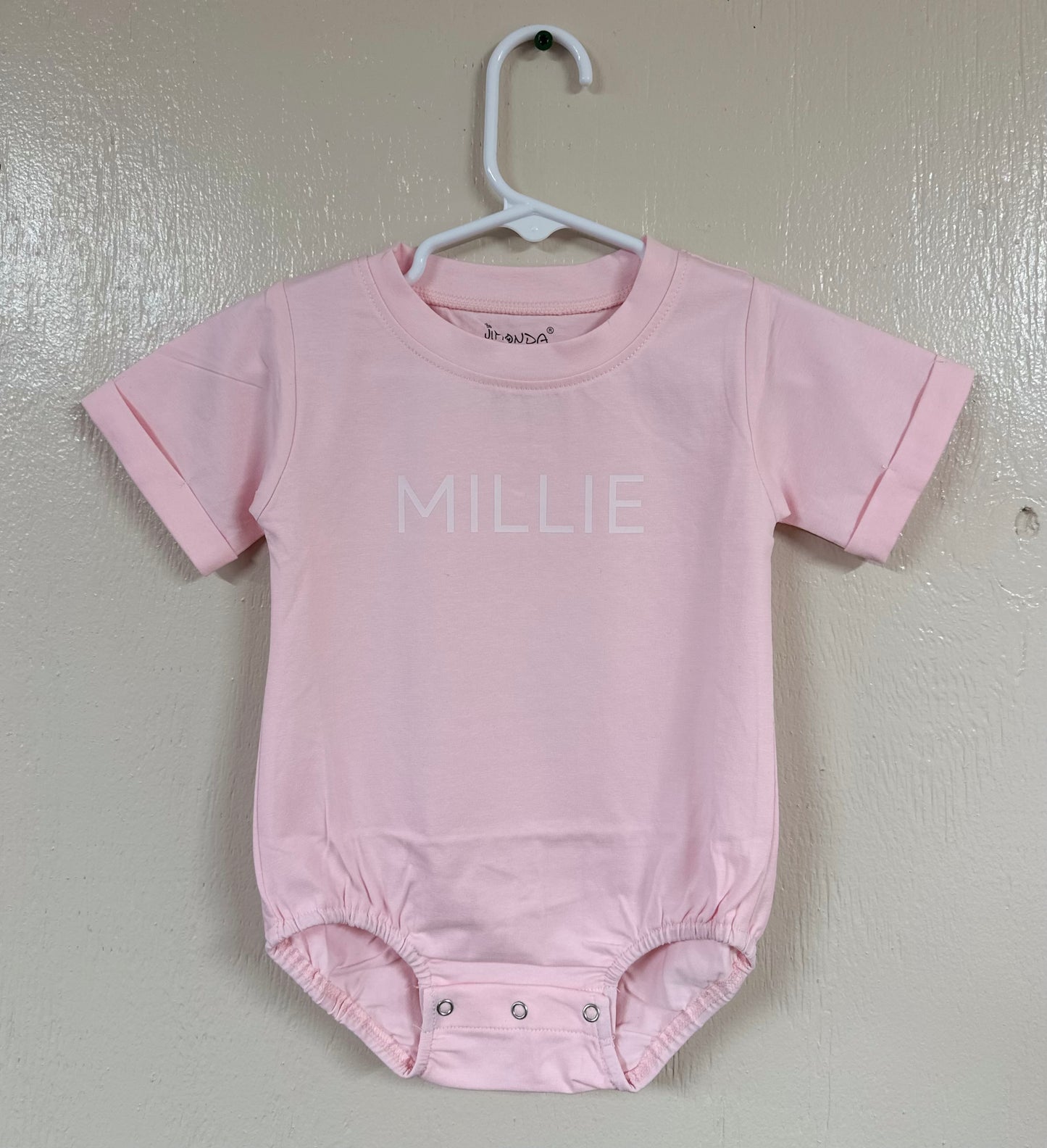 Monochrome Name Bubble Romper