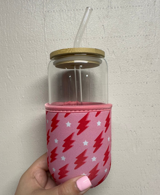 Pink Bolts Drink Sleeve