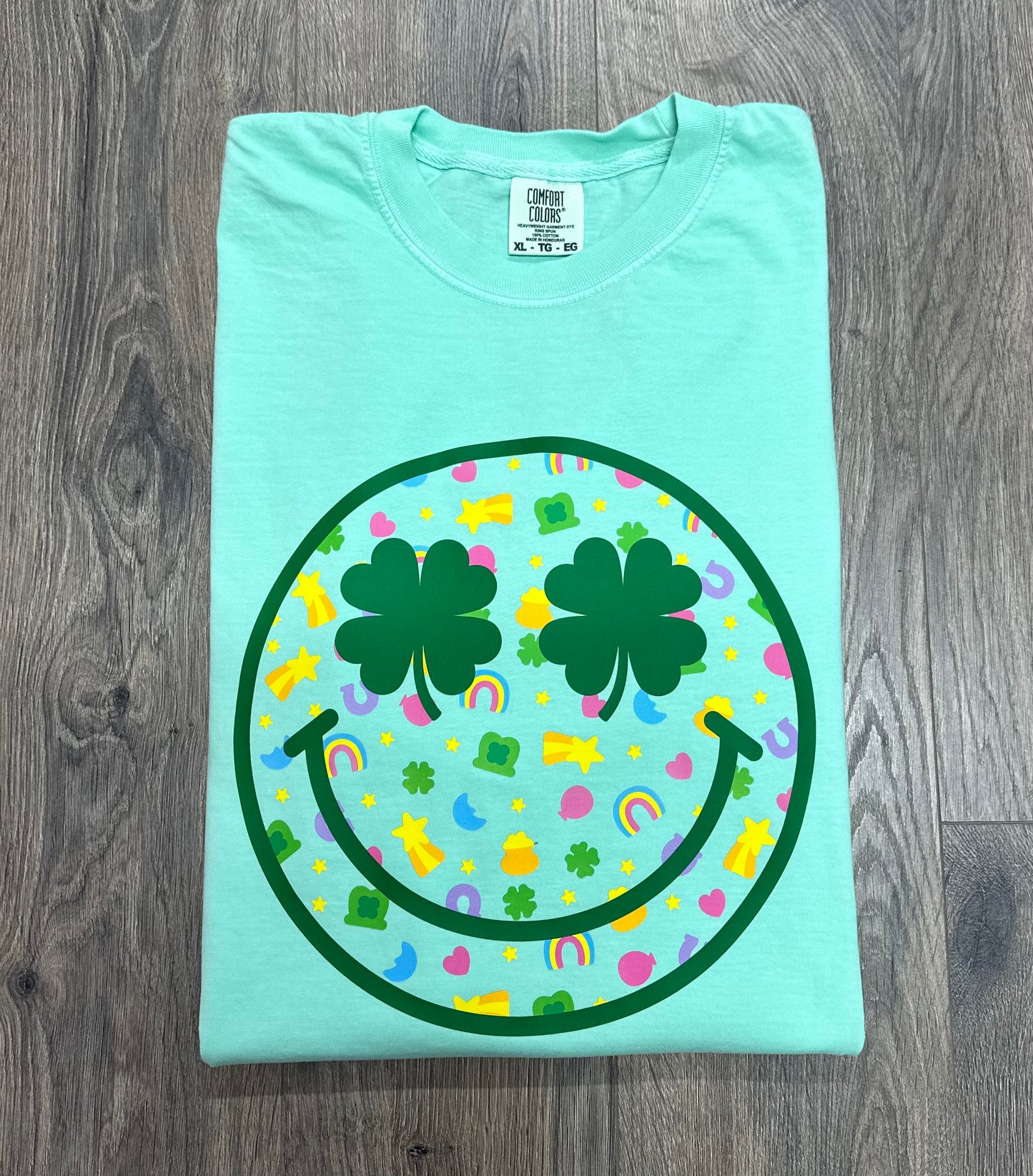 Lucky Charms Smiley Face Short Sleeve