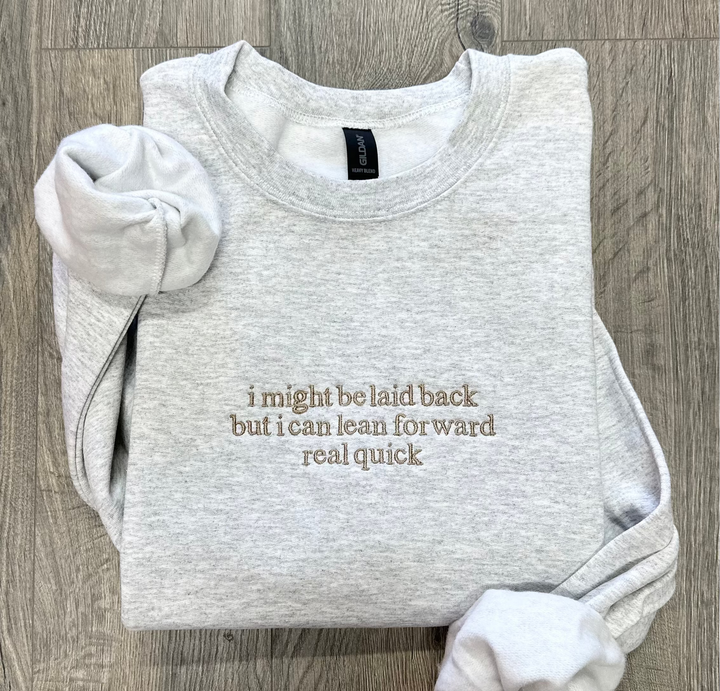 Embroidered Laid Back Sweatshirt