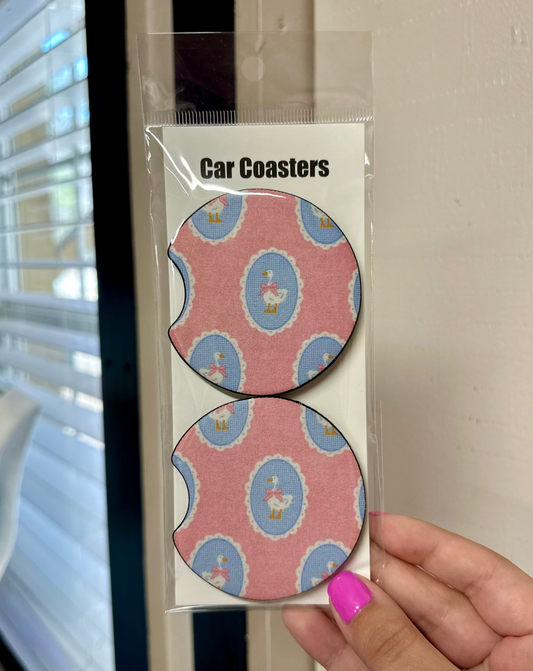 Preppy Goose Car Coasters