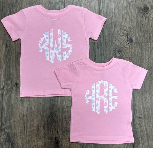 Seashell Monogram Short Sleeve