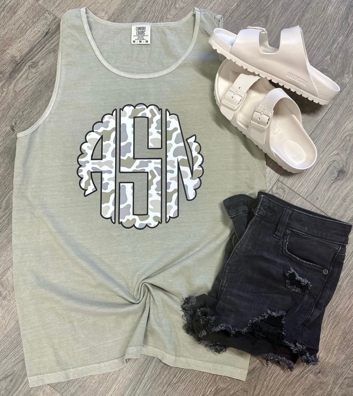 Camo Monogram Tank Top
