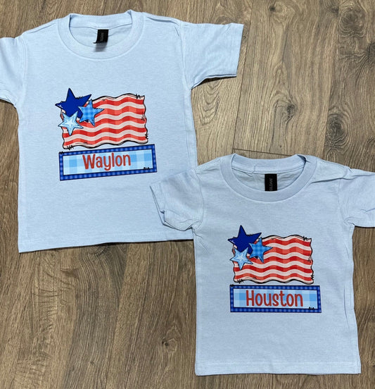 Flag & Name Short Sleeve