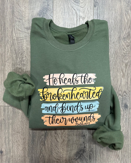 Psalm 147:3 Sweatshirt