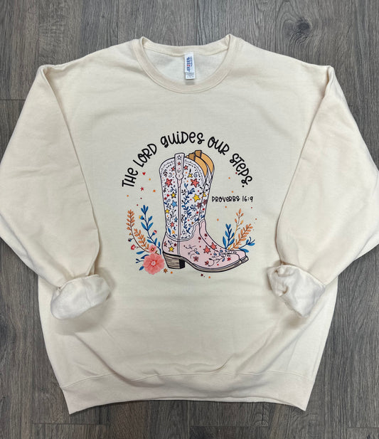 The Lord Guides Our Steps Sweatshirt