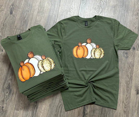 Three Pumpkins Short Sleeve