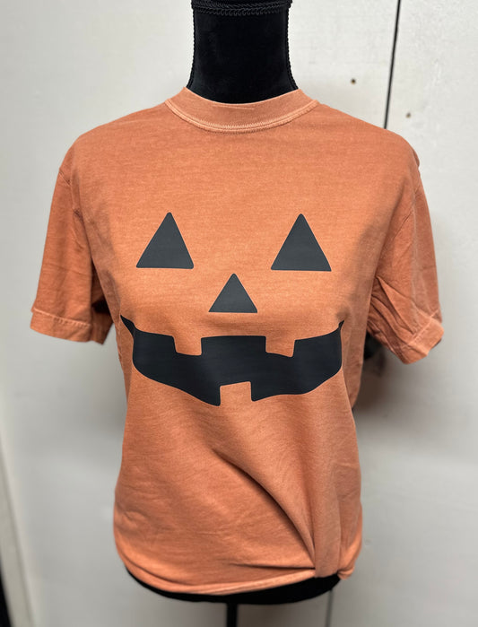 Pumpkin Face Short Sleeve