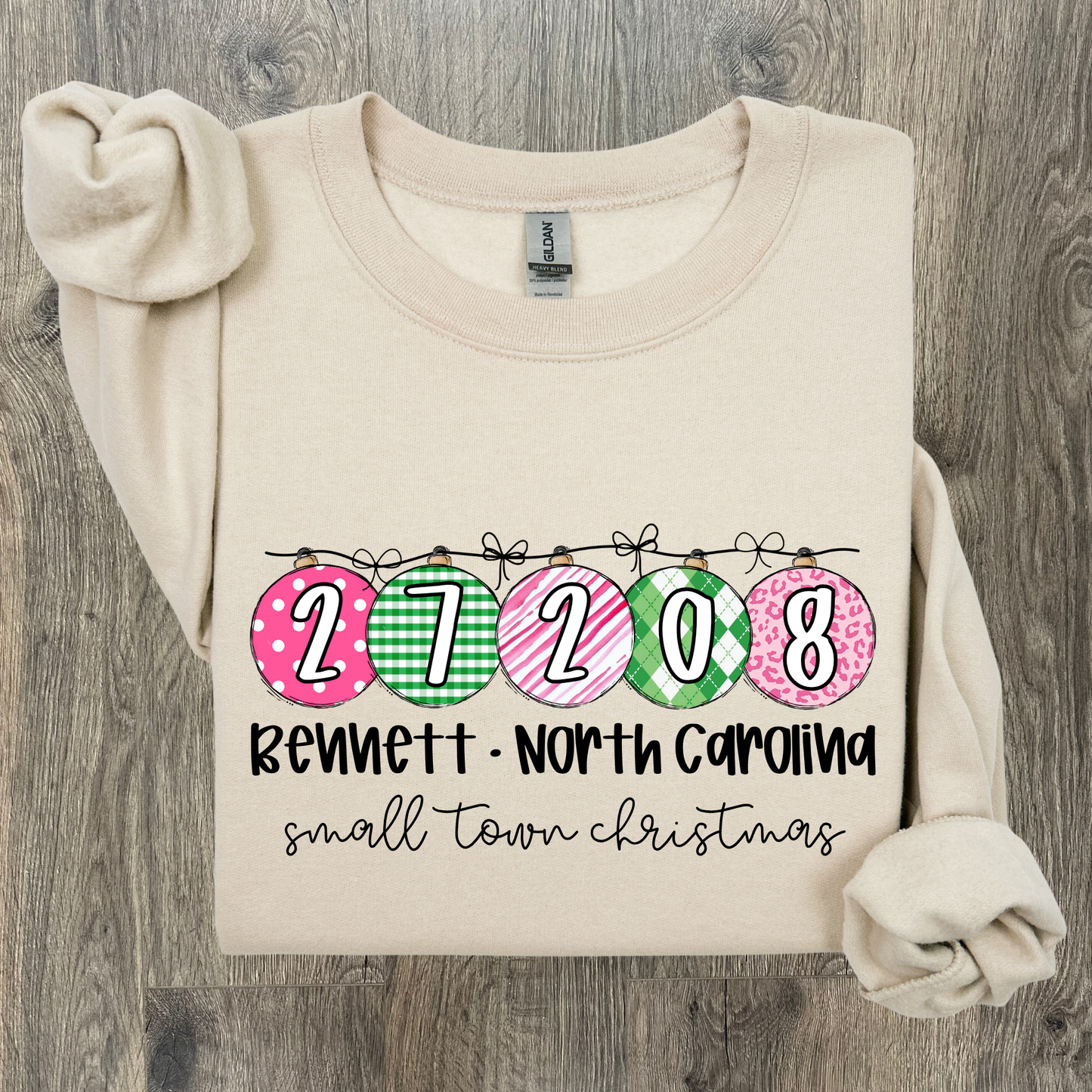 Small Town Christmas Zip Code Sweatshirt
