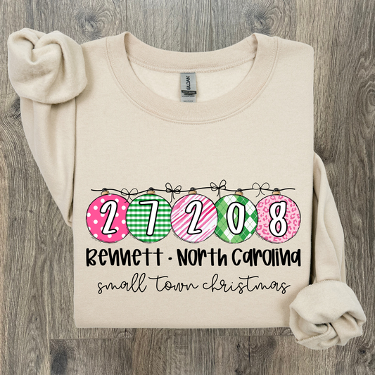 Small Town Christmas Zip Code Sweatshirt