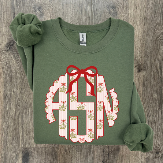 Christmas Monogram Sweatshirt