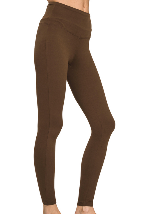 Zenana Wide Waistband Leggings