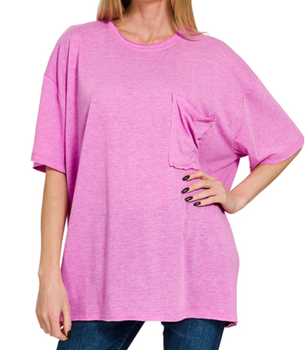 Zenana Oversized Boyfriend Tee